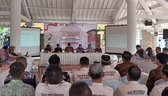 KPK RI Monitoring Hasil Penilaian Perluasan Percontohan Desa Anti Korupsi di Pringsewu