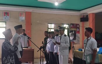 Kepala Pekon Pekon Gadingrejo Sariman Lantik ,Kasi Pemerintahan Pekon Gadingrejo ,kecamatan Gadingrejo ,Pringsewu