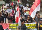Warga Kabupaten Blora Demo Menuntut Hak Atas Tanah