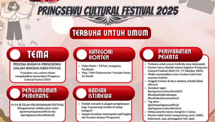 Polres Pringsewu Gelar Lomba Konten Kreatif Kapolres Cup II, Angkat Pesona Budaya Lokal ke Dunia Digital