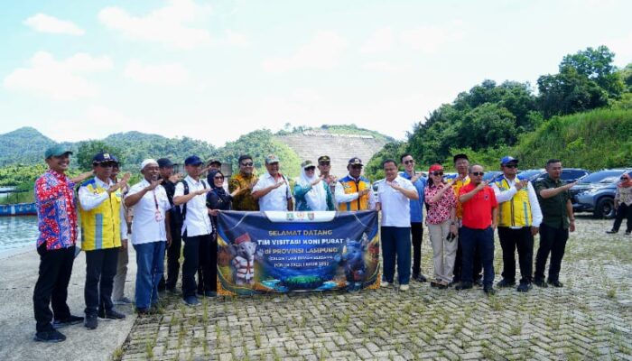 Didampingi Wabup, KONI Pusat Survei Venue Olahraga Dayung dan Ski Air PON 2032 Di Kabupaten Pringsewu