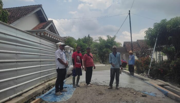 Anggaran Rp 54 Juta ,Kepala Pekon Wonosari, Pringsewu, Bisa Bangun Rabat Beton Sepanjang 108 Meter