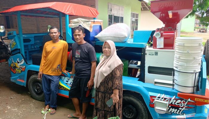 1 Unit Gilingan Padi ,Usaha Ketapang Berjalan Di Pekon Wonosari ,Kabupaten Pringsewu.