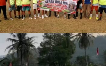 Turnamen Sepak Bola Mini Memeriahkan HUT RI ke 81, Aparatur Pekon Wates Dibuat Tidak Berdaya,Oleh Tim RT 04, 5 – 1