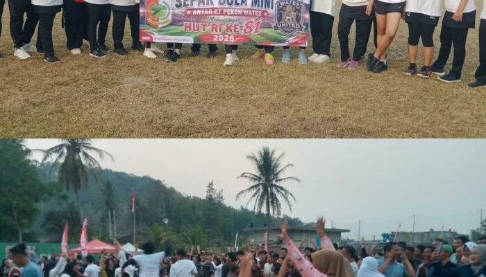 Eksekutor Putri Mini Soccer Mega ,Bobol Gawang Tim Putri RT O2 RW 01 Wates 1,Pekon Wates Lewat Adu Pinalti 1-0