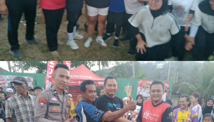 Bak Chelsea VS AC Milan Ribuan Suporter Penuhi Lapangan Dalam Laga Grand Final Sepak Bola Mini Soccer Antar RT Di Lapangan Pekon Wates